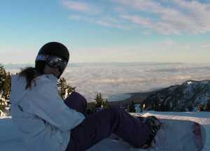 Andrea top of Mt Washington